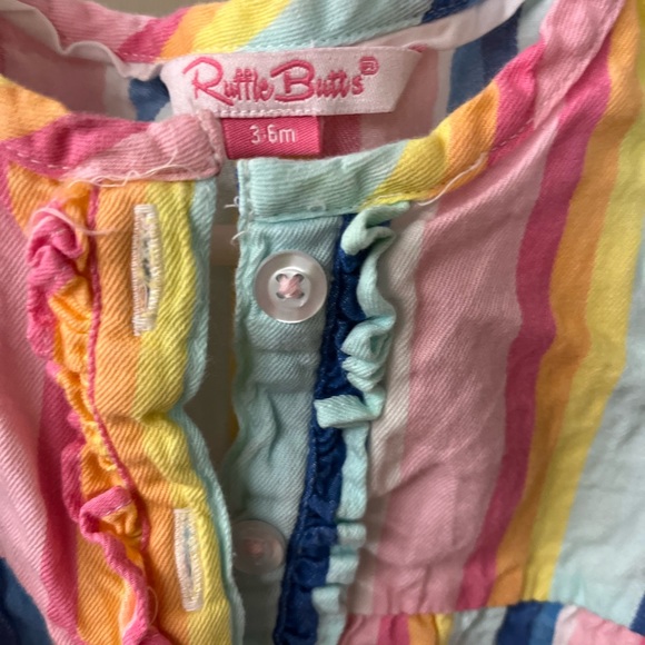 Rufflebutts Rainbow Romper size 3-6 months - Picture 3 of 7